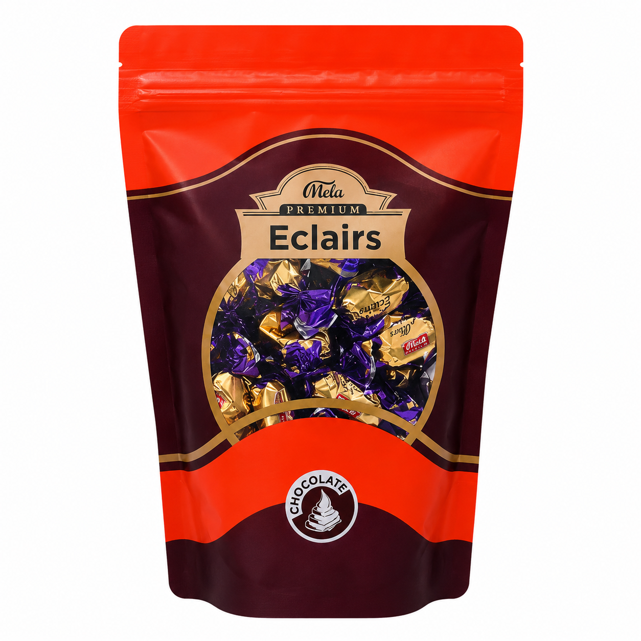 Standy Pouch Dark Choco Eclairs
